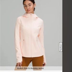 Lululemon Stretch Slim Fit Running Jacket Butter Pink. Size 4. EUC
